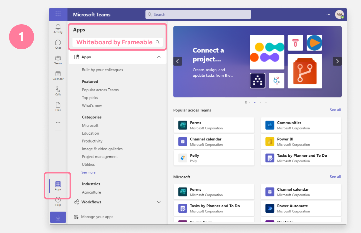 App store in teams